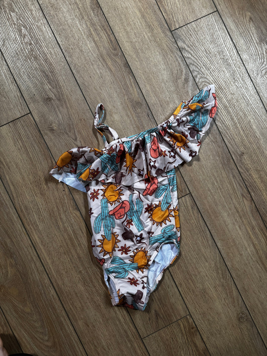 Girls western swimsuit