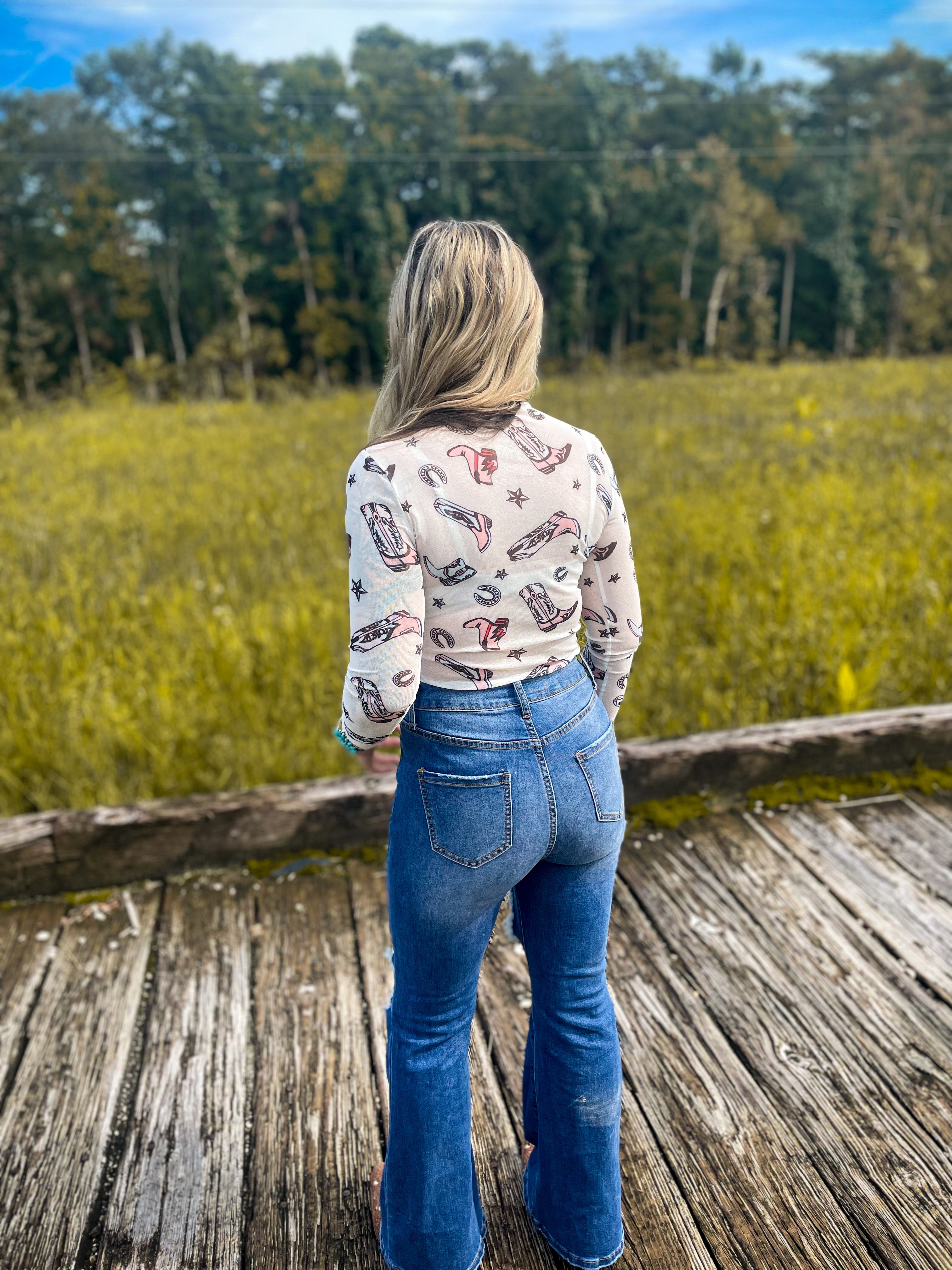 Let’s Go Girls Mesh Long Sleeve