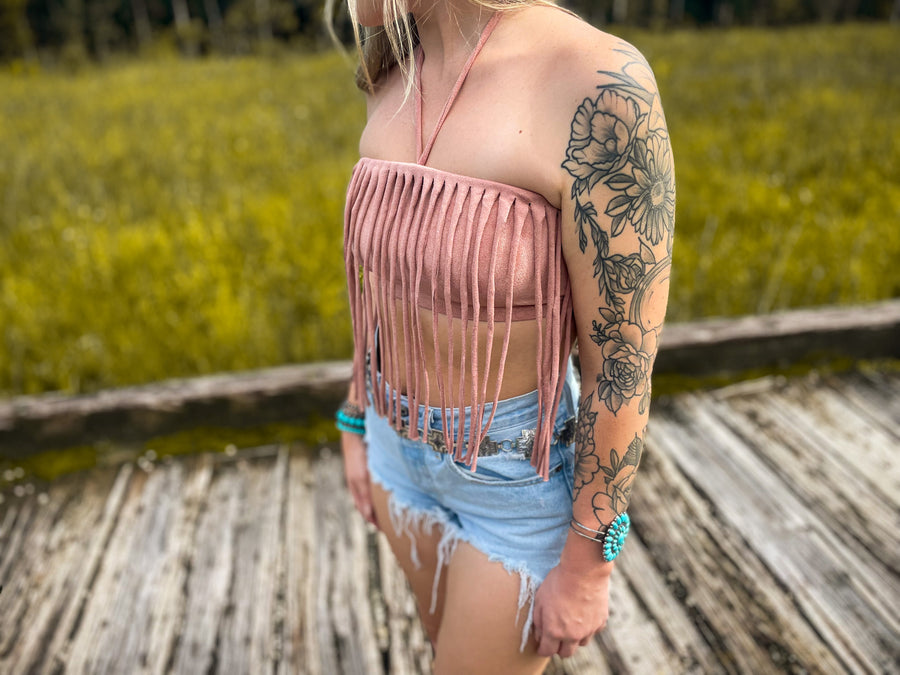 The Cowgirl Fringe Crop