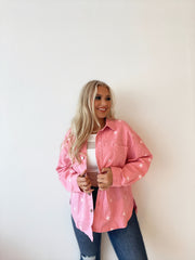 Pink Starburst Denim Jacket